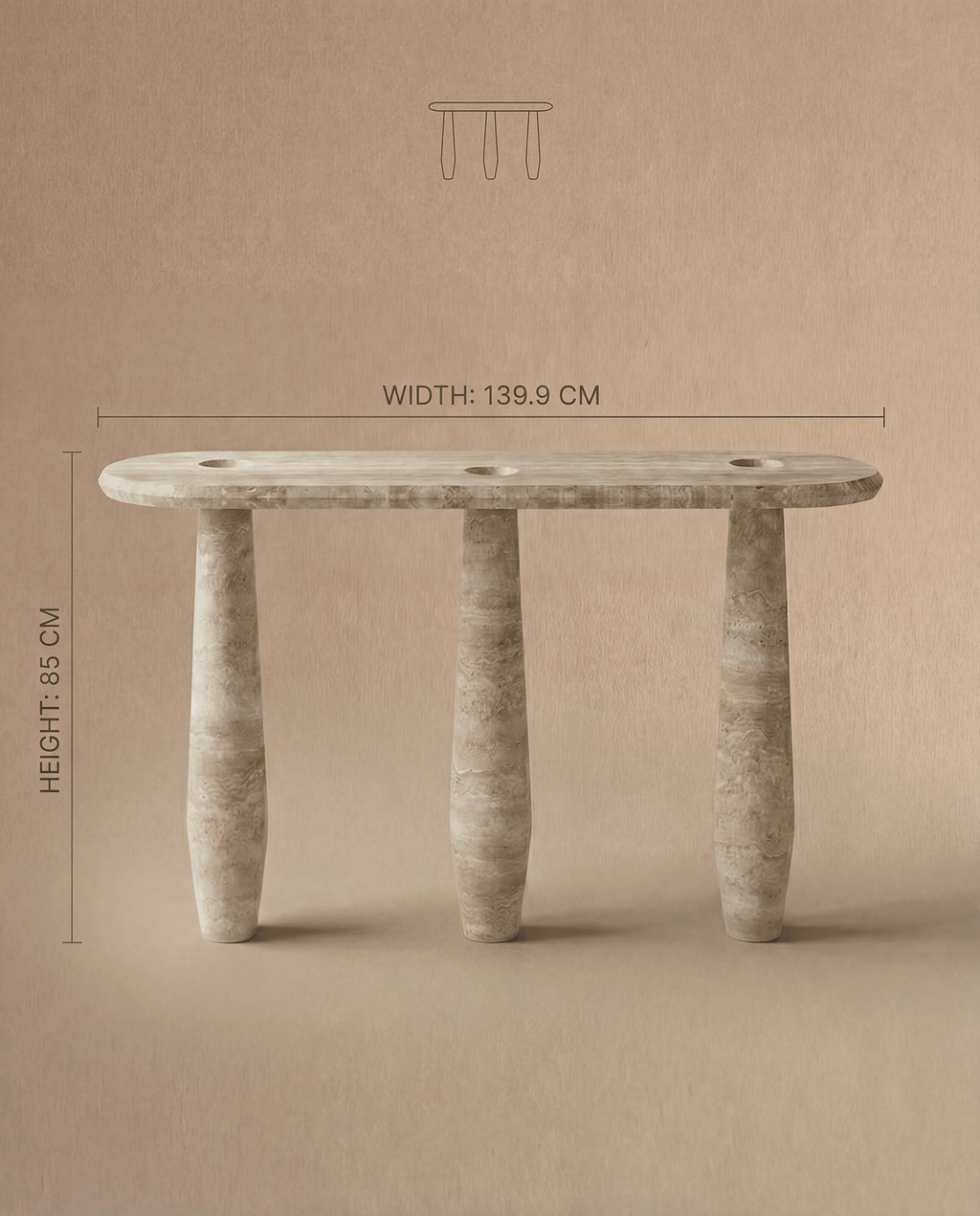Dolmen Console Table