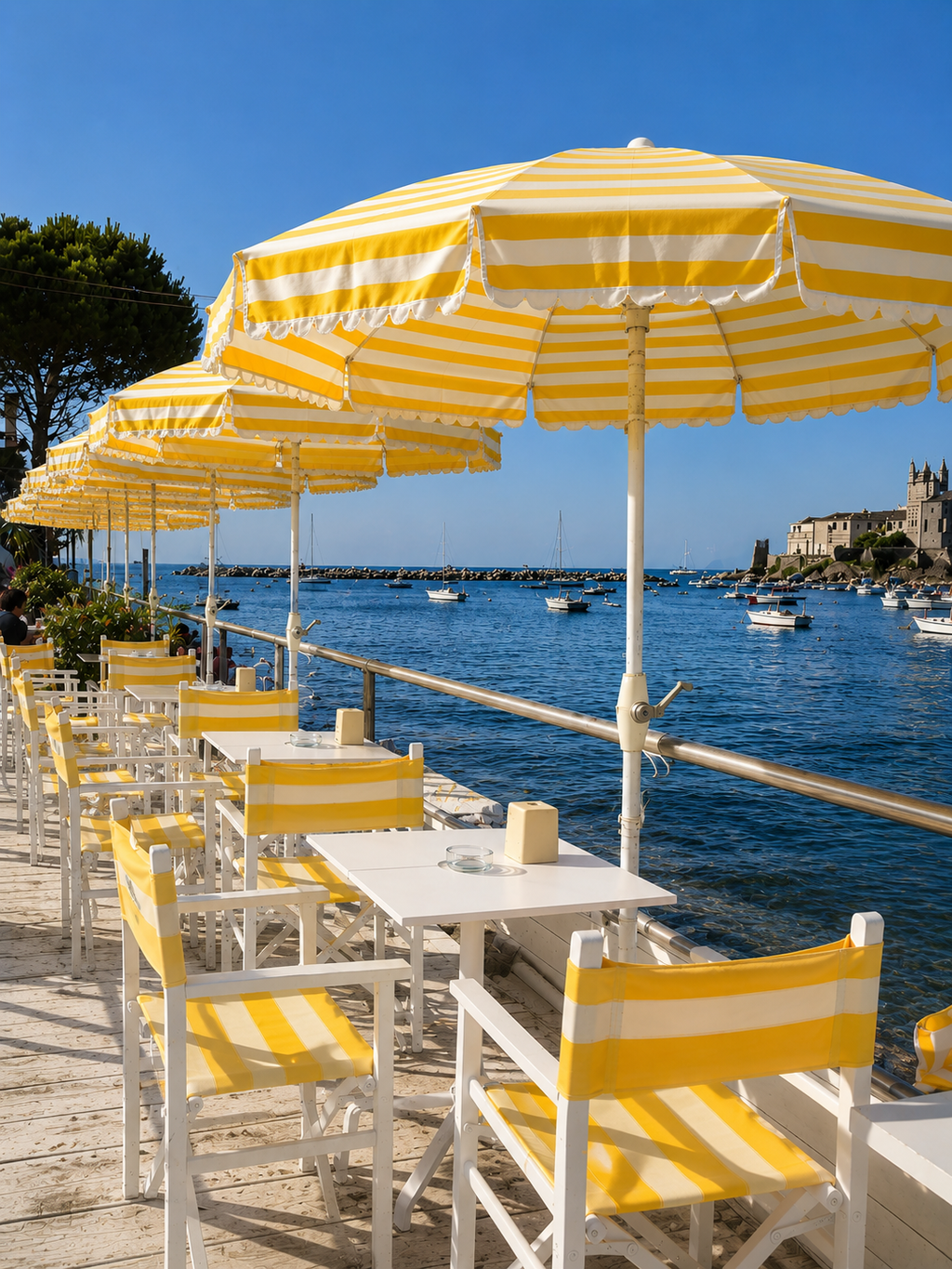 LaLuz Seaside Stripe Umbrella