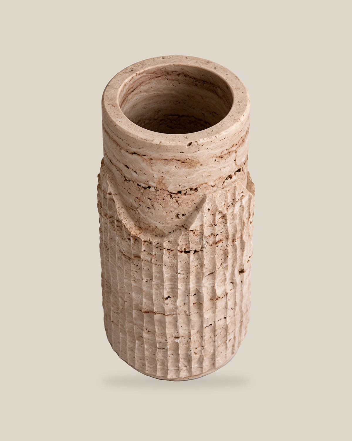 Colesseum Tall Travertine Beige Angle 02