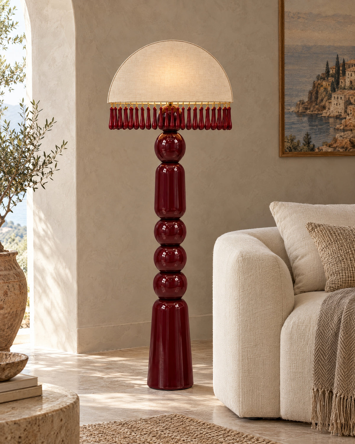 DROPLET Floor Lamp by LaLuz — Burgundy Lifestyle