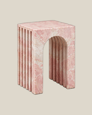 Pink Marble Side Table — supplied product view 4 on Bone
