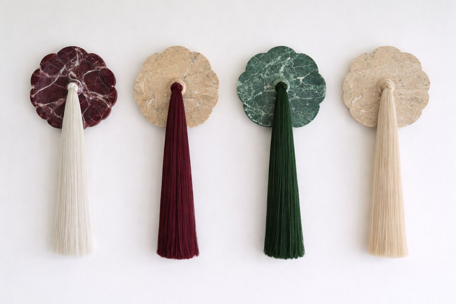 Marble X Tassel Wall Accent