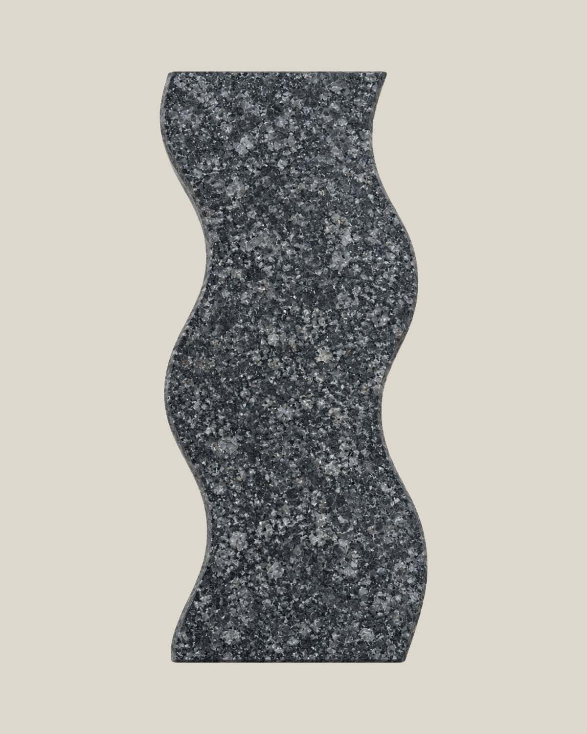 ATOMS Sezy Tray — Charcoal Speckled, top view on BONE background
