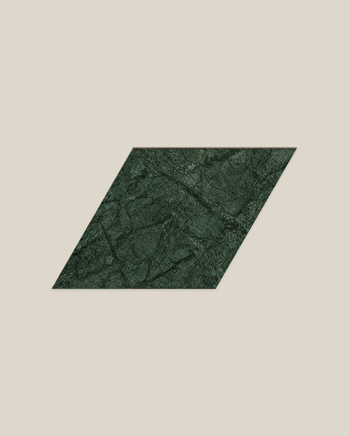 BLOC TRI-CHECKERS — Green × Green paired triangles on BONE background