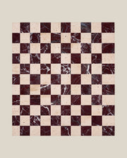 CHECKERED Coffee Bone 03 | CARVINGS | Bone #DED8CC