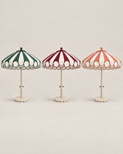 LA LUZ double scalloped umbrella — all colours, 185 cm overall height