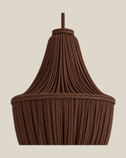 LA LUZ BRAIDELLE Pendant — Chocolate Brown Shoulder Detail