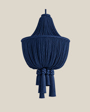 LA LUZ BRAIDELLE Pendant — Navy Blue Front