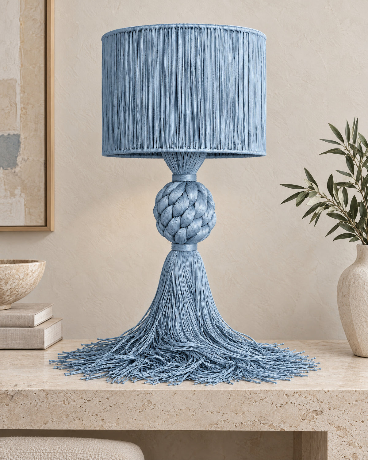 LA LUZ MUSE Table Lamp — Baby Blue Lifestyle