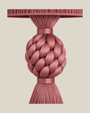 LA LUZ MUSE Table Lamp — Dusty Pink Knot Detail