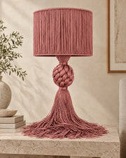 LA LUZ MUSE Table Lamp — Dusty Pink Lifestyle