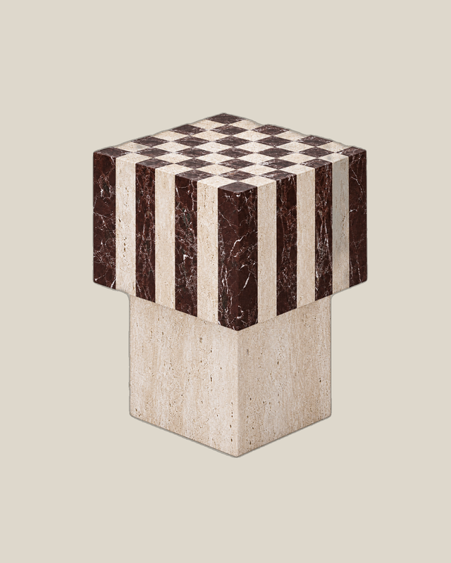 New Checkered Side Table V1