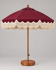 Ripple Edge Umbrella — Burgundy Studio