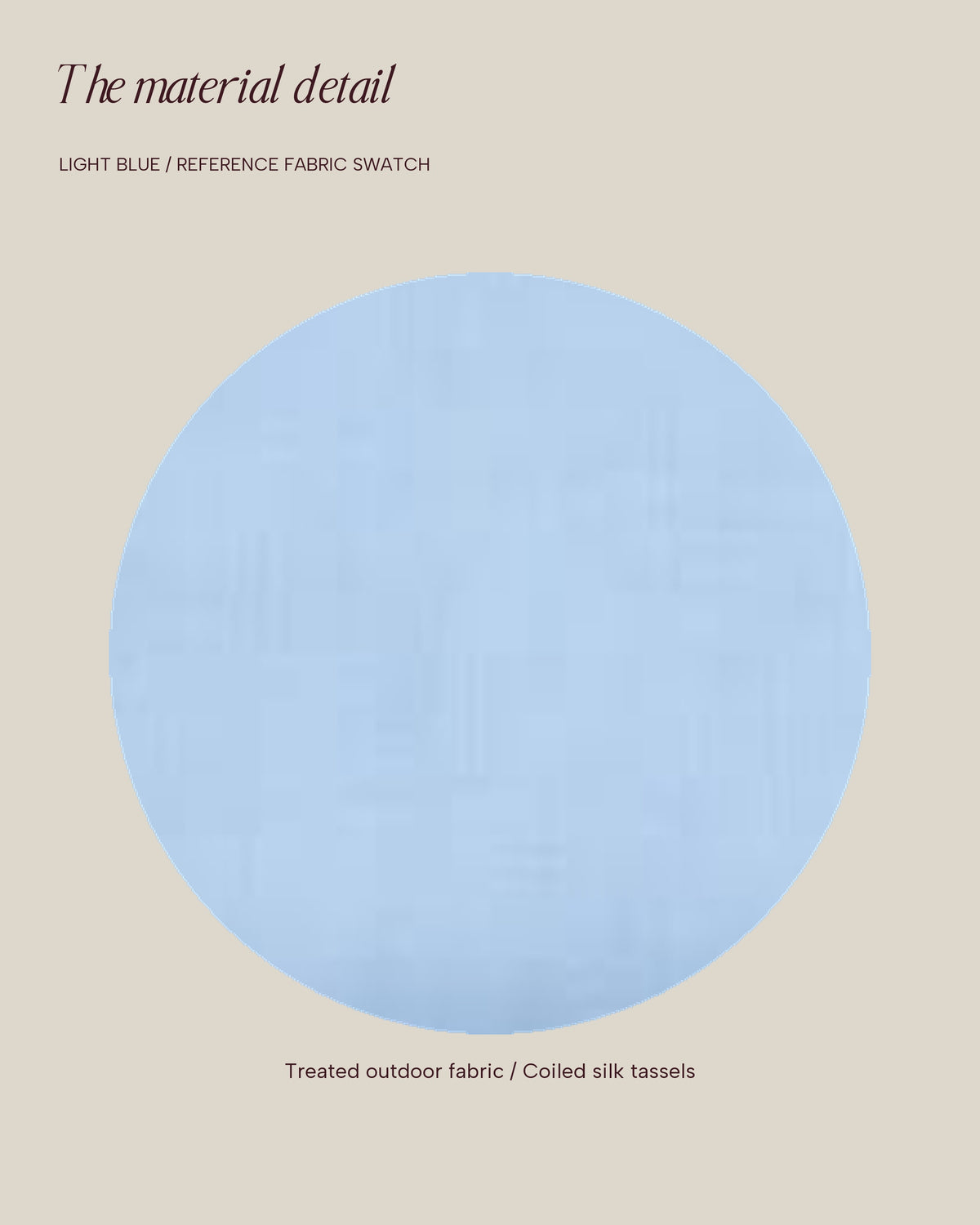 Ripple Edge Umbrella — Light Blue Material Swatch