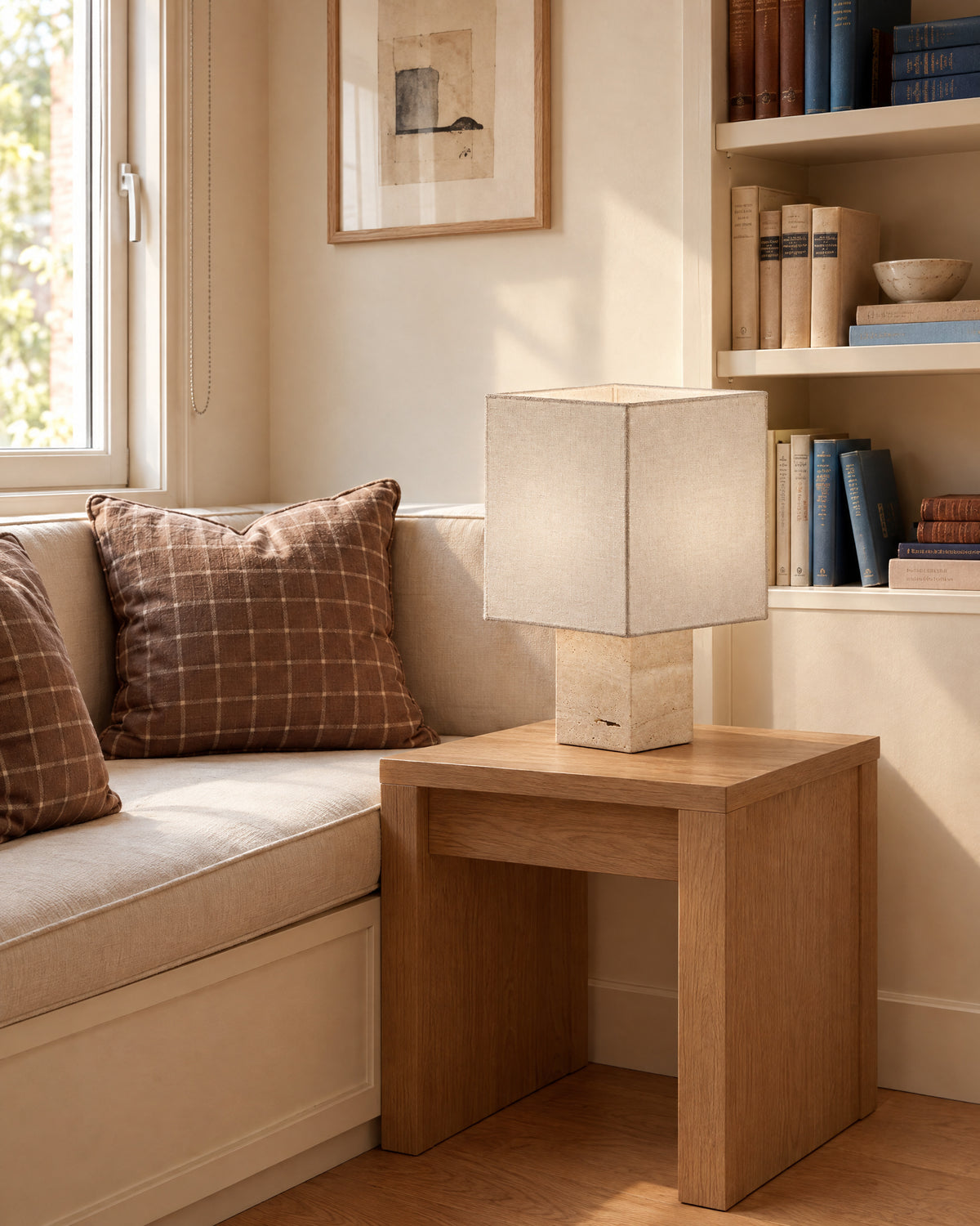 Roma Table Lamp in a lifestyle setting inspired by the supplied home references, scene 2.